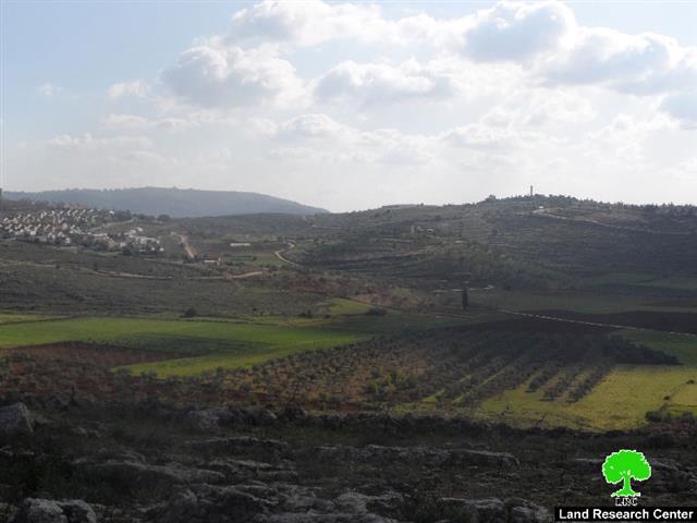 Land use changes for 600 dunums of Jalud and Turmusayya lands