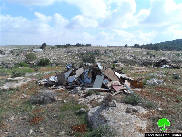 Demolition of an Agricultural Room Al-Tawani village, in Yatta