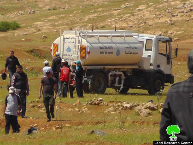 Confiscation of Mobile Water Tank in the Northern Jordan Valley