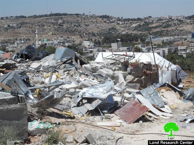 الاحتلال الإسرائيلي يهدم مسكنين وبئراً للمياه في بلدة الخضر / محافظة بيت لحم