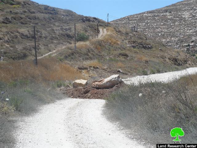 الاحتلال الإسرائيلي يعزز إغلاق مدخل قريوت الجنوبي