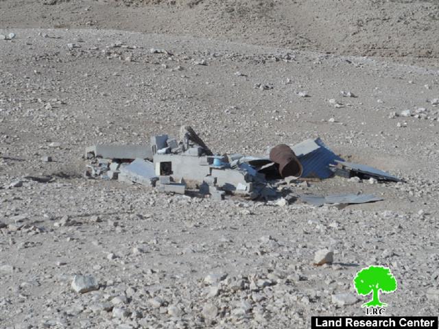 The Israeli occupation demolishes residences and agricultural structures in Yatta