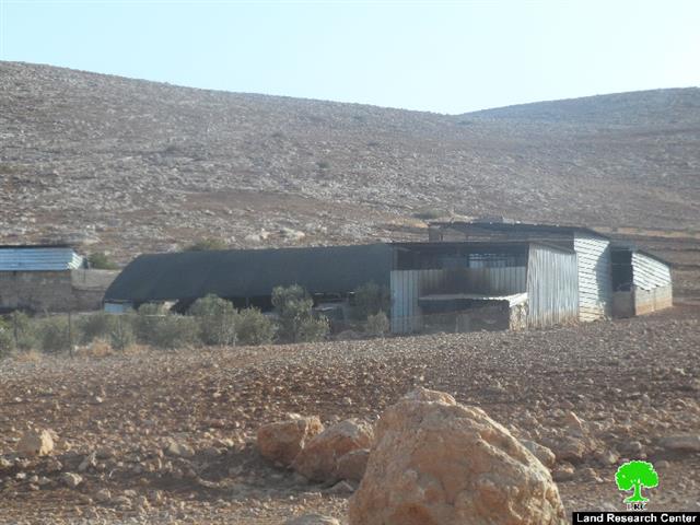 إخطارات بوقف البناء لبركسات زراعية في قرية بردلة / محافظة طوباس