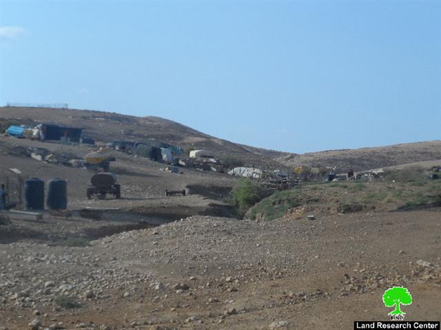 الاحتلال يخطر بهدم خربة أم الجمال شرق محافظة طوباس