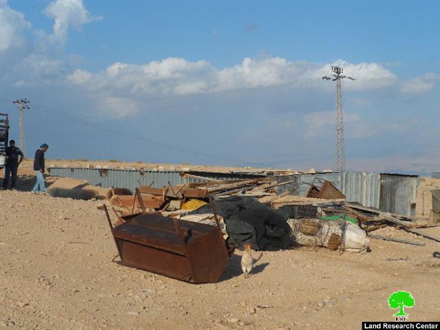 The occupation demolishes a residential room in Jericho
