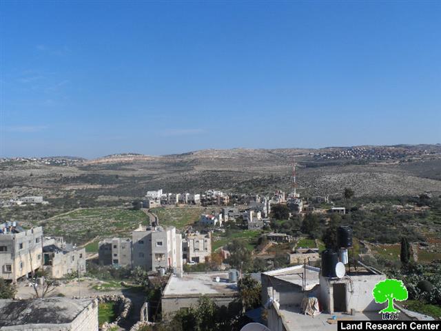 A military order banning any Palestinian construction in periphery of the apartheid wall surrounding the colonies of Beit Arye and Ofarim