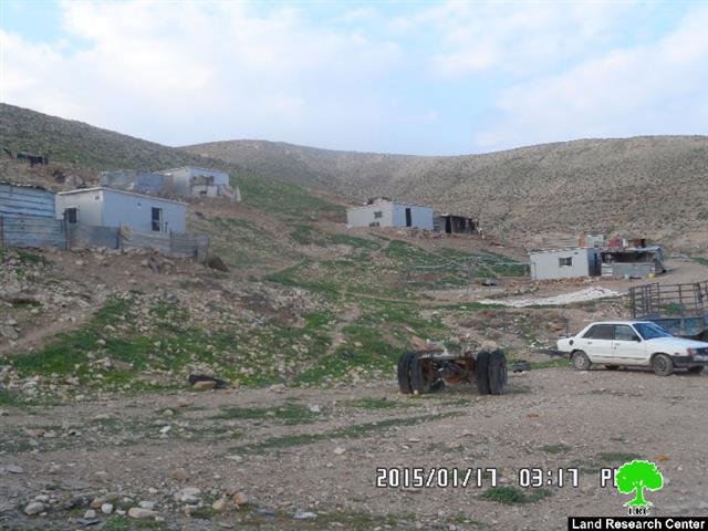 The Israeli occupation notifies the Bedouin community Arab al-Kabana with eviction