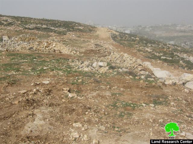 Ravaging 30 agricultural dunums from the Bethlehem village of Wad Rahhal