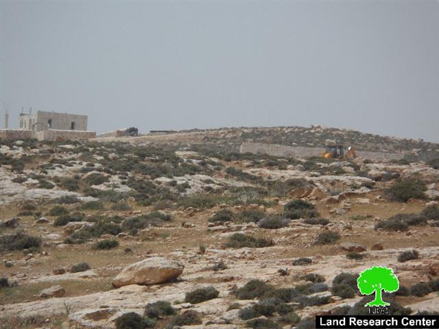 أعمال تجريف و بناء لإنشاء بؤر استعمارية جديدة في قرية كيسان / محافظة بيت لحم