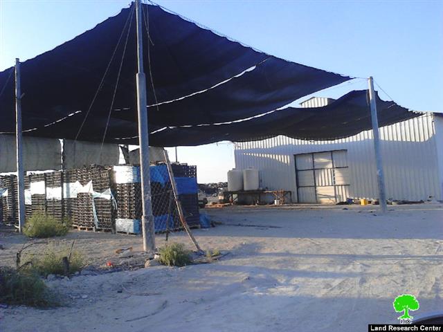 The Israeli occupation notifies a Dates Factory of demolition