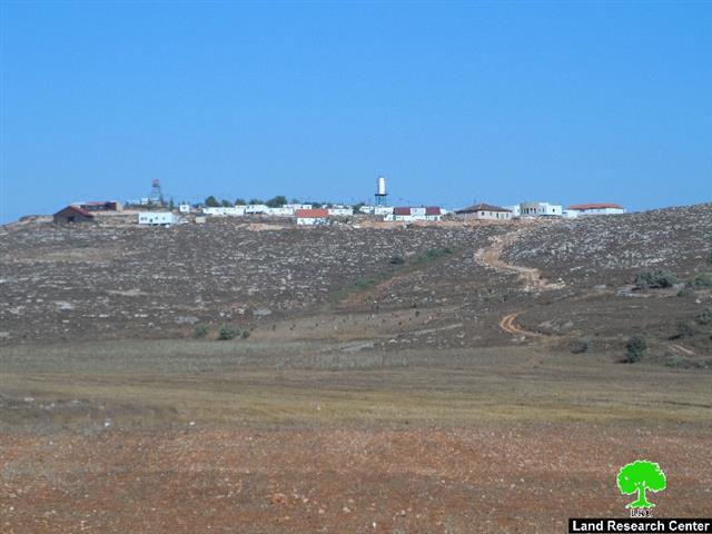 Banning the rehabilitation of 75 dunums in the Nablus village of Qusra
