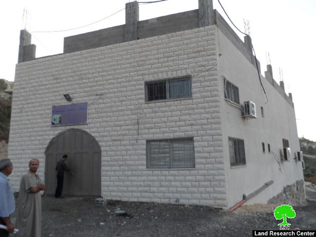 Stop-work orders on structures in the Qalqiliya village of Jit