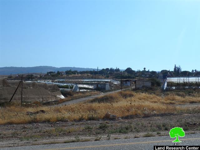 إخطار بتمديد سريان مصادرة 15 دونماً من أراضي منطقة لفجم شرق بلدة عقربا