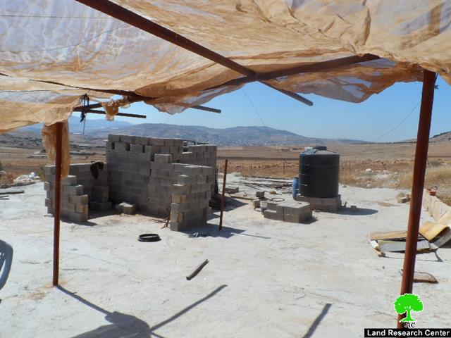 Stop-work order on structures in the Tubas village of Atuf