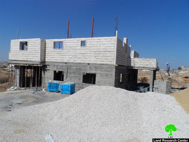 Stop-work order on a house in the Hebron town of Yatta