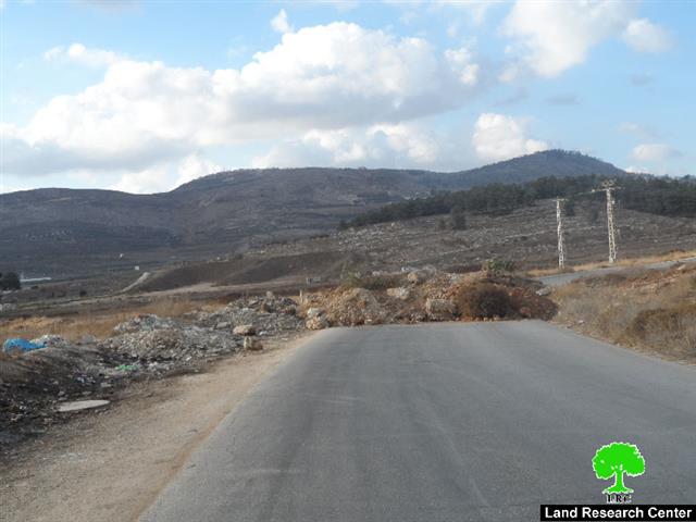 The Israeli occupation close the main road of Aorta village