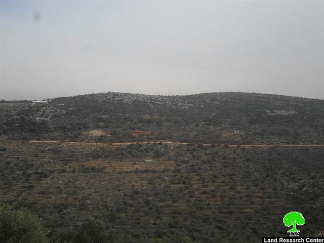 Evacuation notice on an agricultural land in Salfit
