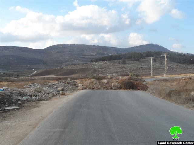 إغلاق مداخل أربعة قرى جنوب محافظة نابلس