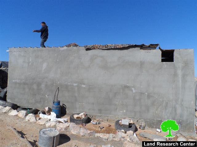 “Funded and established by the EU 
The Israeli Occupation Forces demolish 20 structures in Hebron hamlets of Jinba and Halawah