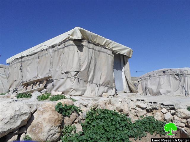 Most of which funded by EU: Israeli Occupation Forces notify structures of stop-work in Yatta town