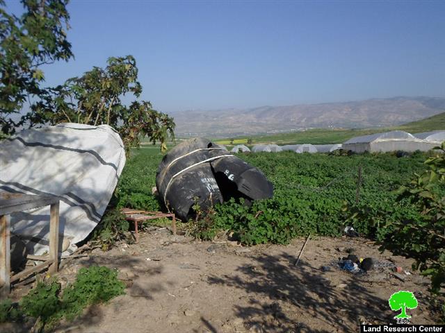 For the second time in a month, the occupation forces demolish structures in Khirbet Al-Farisiya