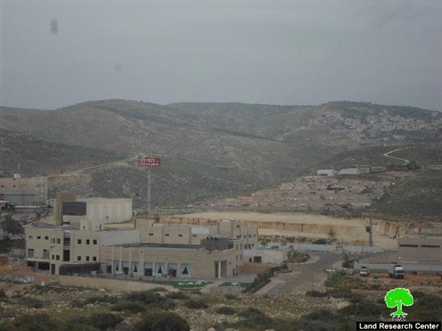 Expansion works in the Israeli industrial zone of Binyamin, north Occupied Jerusalem