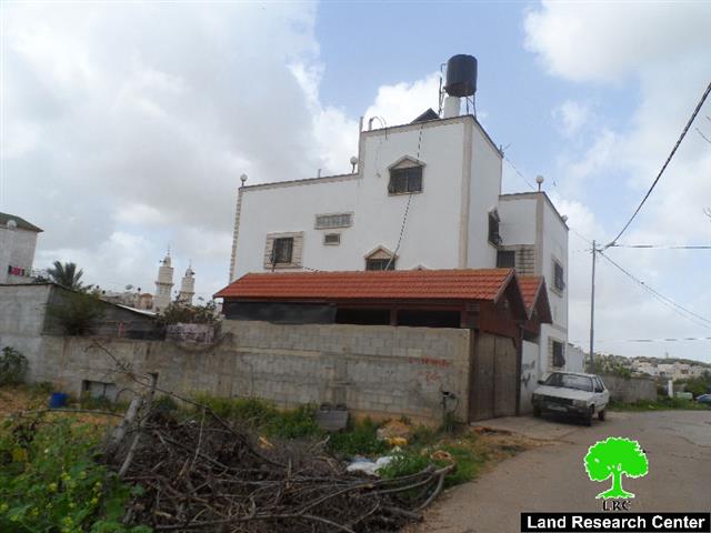 Stop-work orders on 30 residences and structures in the Qalqiliya village of Azzun