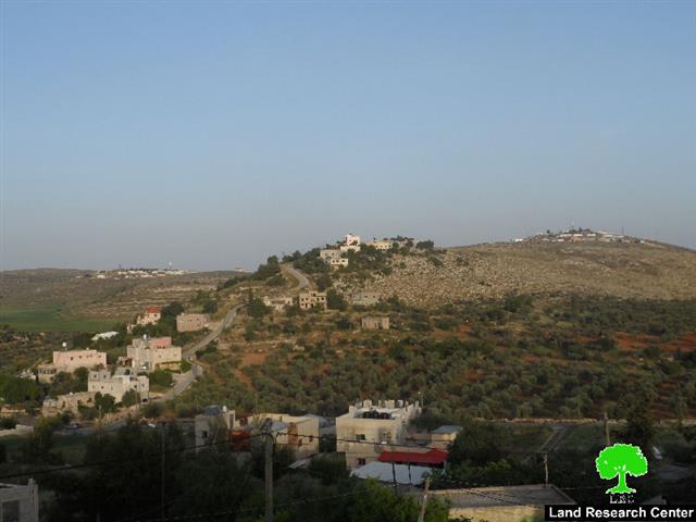 Israeli occupation authorities to extend the validity of three dunums seizure on Jalud lands