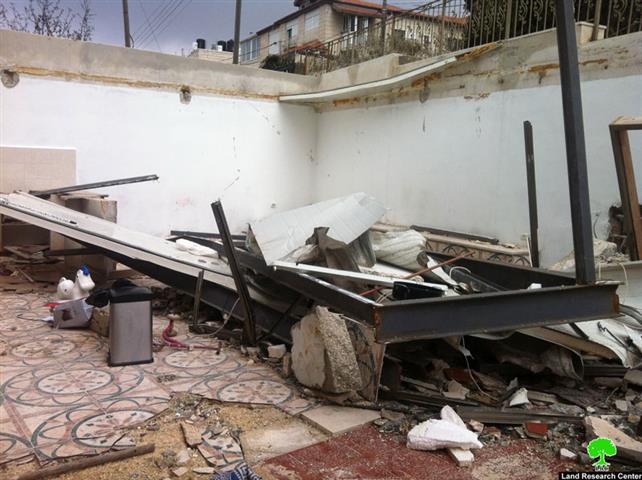 The Partial Demolition of a Palestinian Residence in Shu’fat town in east Jerusalem