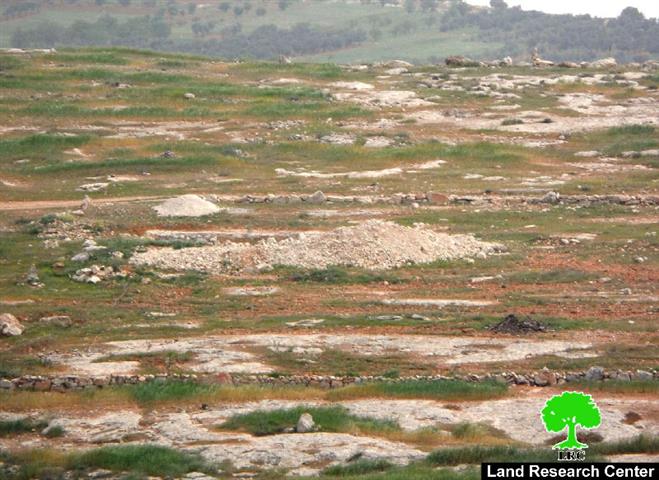 A stop-work order on a water cistern in the Hebron town of Yatta