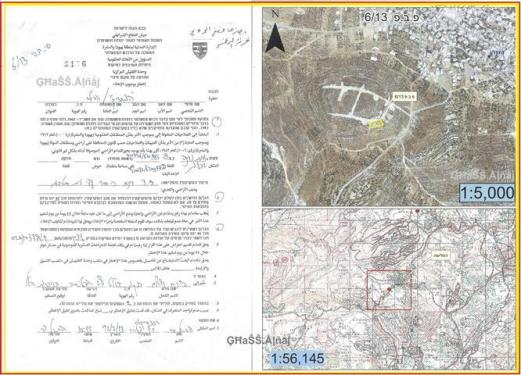 Eviction orders for tenths of agricultural dunums in Nahaleen village/ Bethlehem