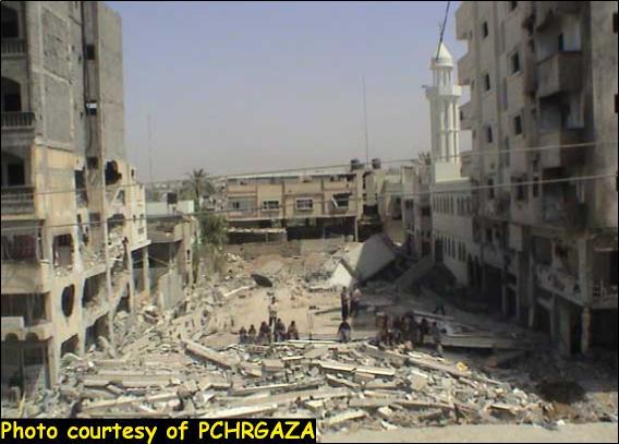 The nonstop campaign of house demolition in Gaza Strip