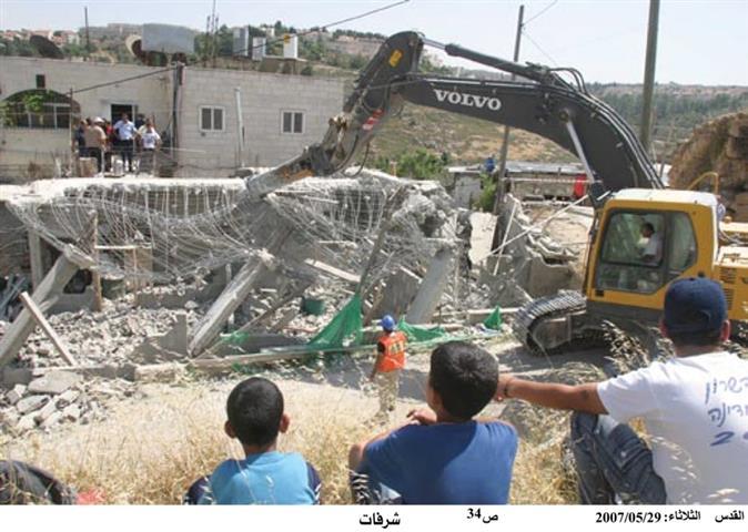 67 Palestinian houses demolished in half year in the occupied city of Jerusalem