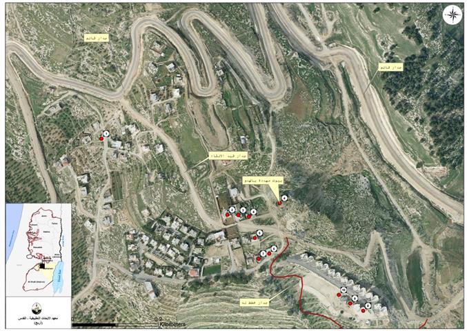 اخطارات بالهدم و وقف البناء لسكان منطقة جبل الديك و اسكان الروم في مدينة بيت ساحور