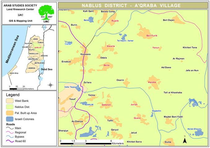 A new Expansion in the colony of Itamar on the Lands of the Palestinian Town of Aqraba