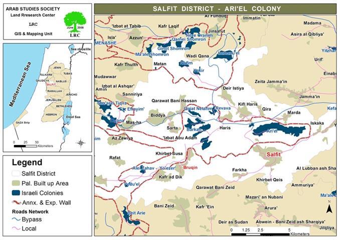 The Sewage of Israeli Settlements Pollute Palestinian Lands in the Village of Burqin