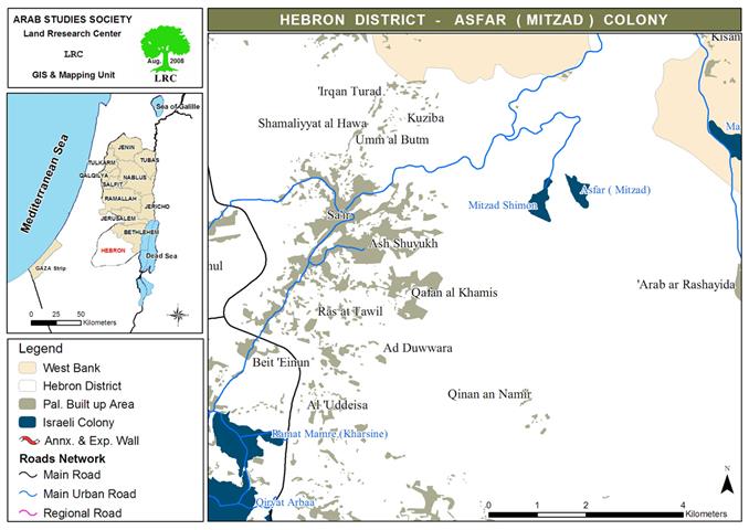 The Israeli colony of Asfar, attacks on Palestinian citizens and their  agricultural land