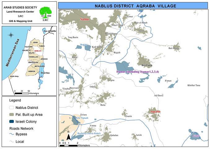 Itamar Colonists Kill A Palestinian Herder from the Village of Aqraba in Cold Blood