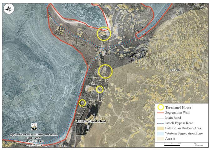 Halt of Construction warnings to citizens of Beit Jala city