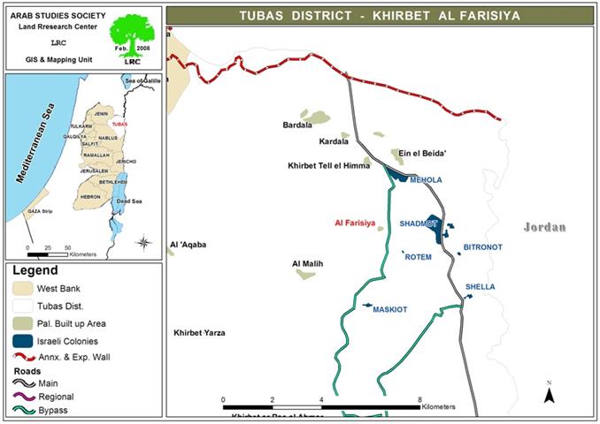 Preventing Khirbet Al Farisiya Farmers from Using their Lands