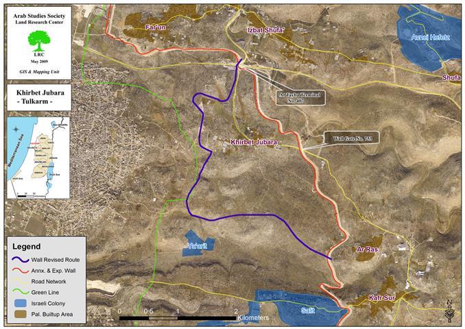 Closure tightened over khirbet Jubara
