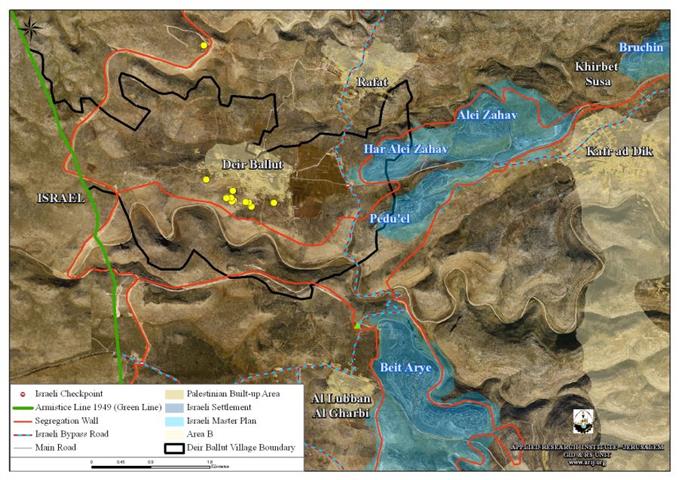 New Israeli Military Orders to demolish 12 Palestinian houses in Deir Ballut Village