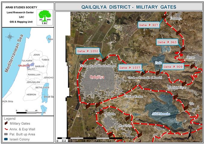 The Segregation Wall Gates… a Source of Continuous Agony for Qalqiliya Farmers