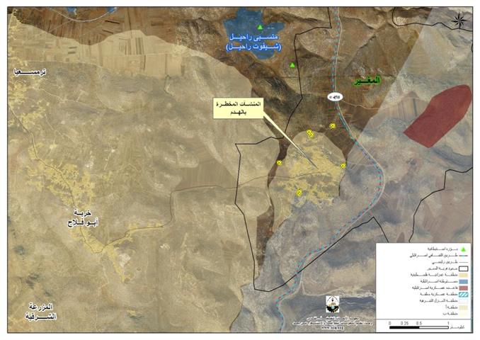 قوات الاحتلال الاسرائيلي تستهدف قرية المغير الفلسطينية شرقي رام الله