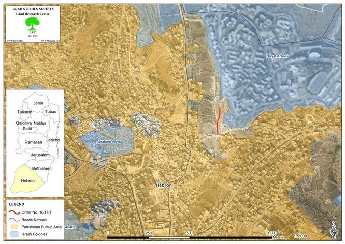 Confiscation Orders in Wadi al Hsein in Hebron