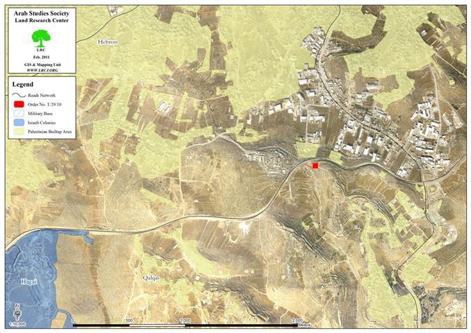 Capturing Palestinian land to be used as a Helipad in Hebron Governorate