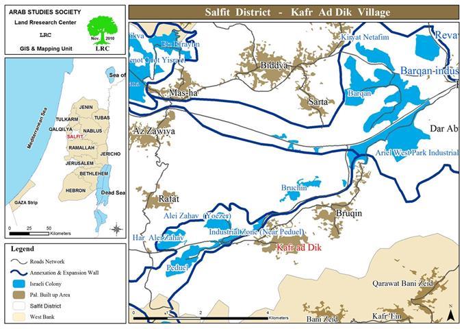 The Israeli Occupation Targets the Archeological site of Um Saman in Kafr Ad Deik