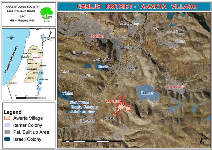 Uprooting and theft of hundreds of Olive Trees in  ‘Awarta and Beit Dajan – Nablus Governorate