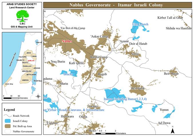 The Colony of Itamar … Source of Agony and Suffering for Nearby Palestinians
