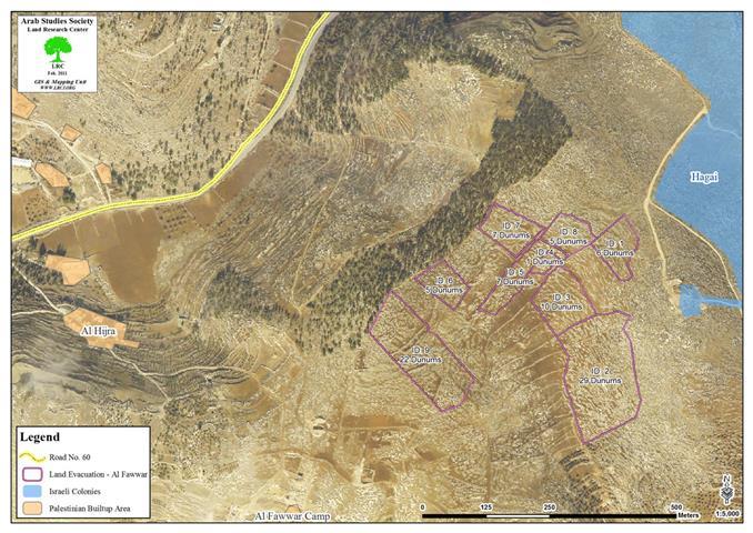 Eviction Orders for 92 Dunums in Hebron Governorate